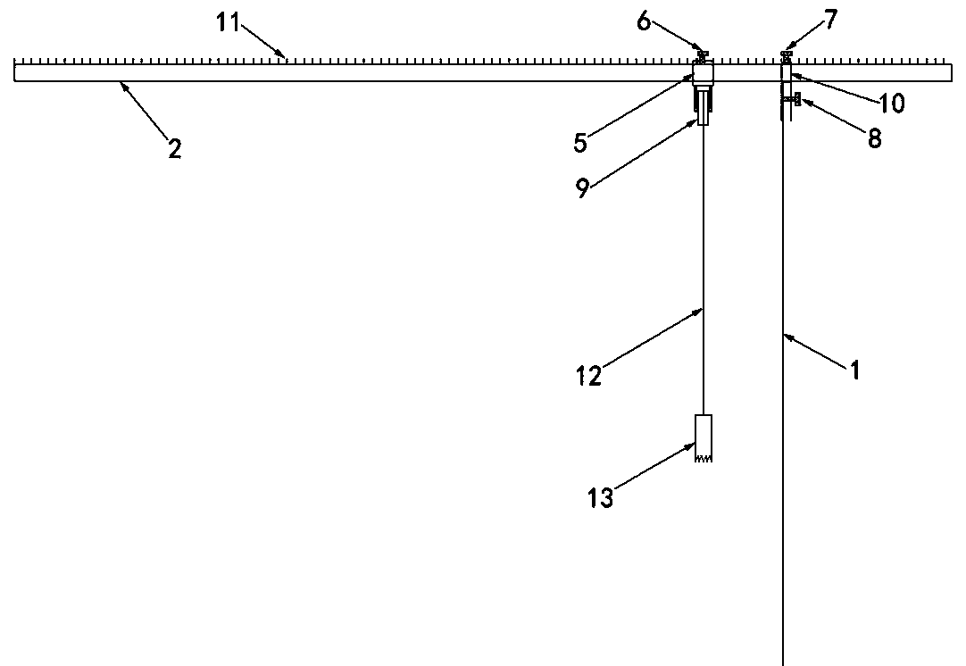 Device and method for rapidly and precisely measuring perpendicularity of drilled pile body