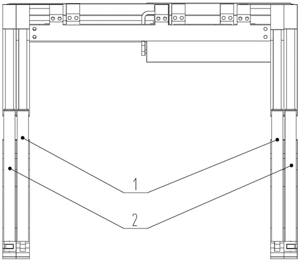 Temporary support bracket for automatic laying and stepping of fully mechanized excavation face