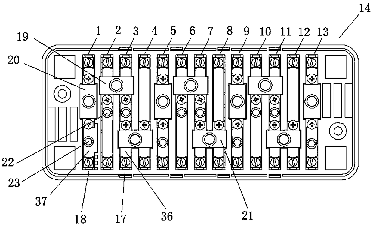 Multifunctional joint junction box for electric energy metering