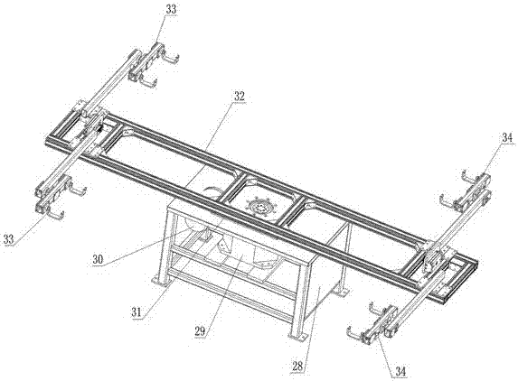 Intelligent door sheet spraying paint spraying production line