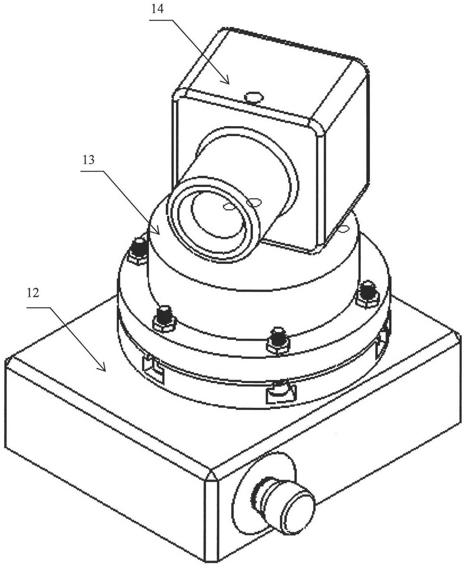 Three-freedom-degree automobile wheel positioning parameter three-dimensionalal visual flexible detection system