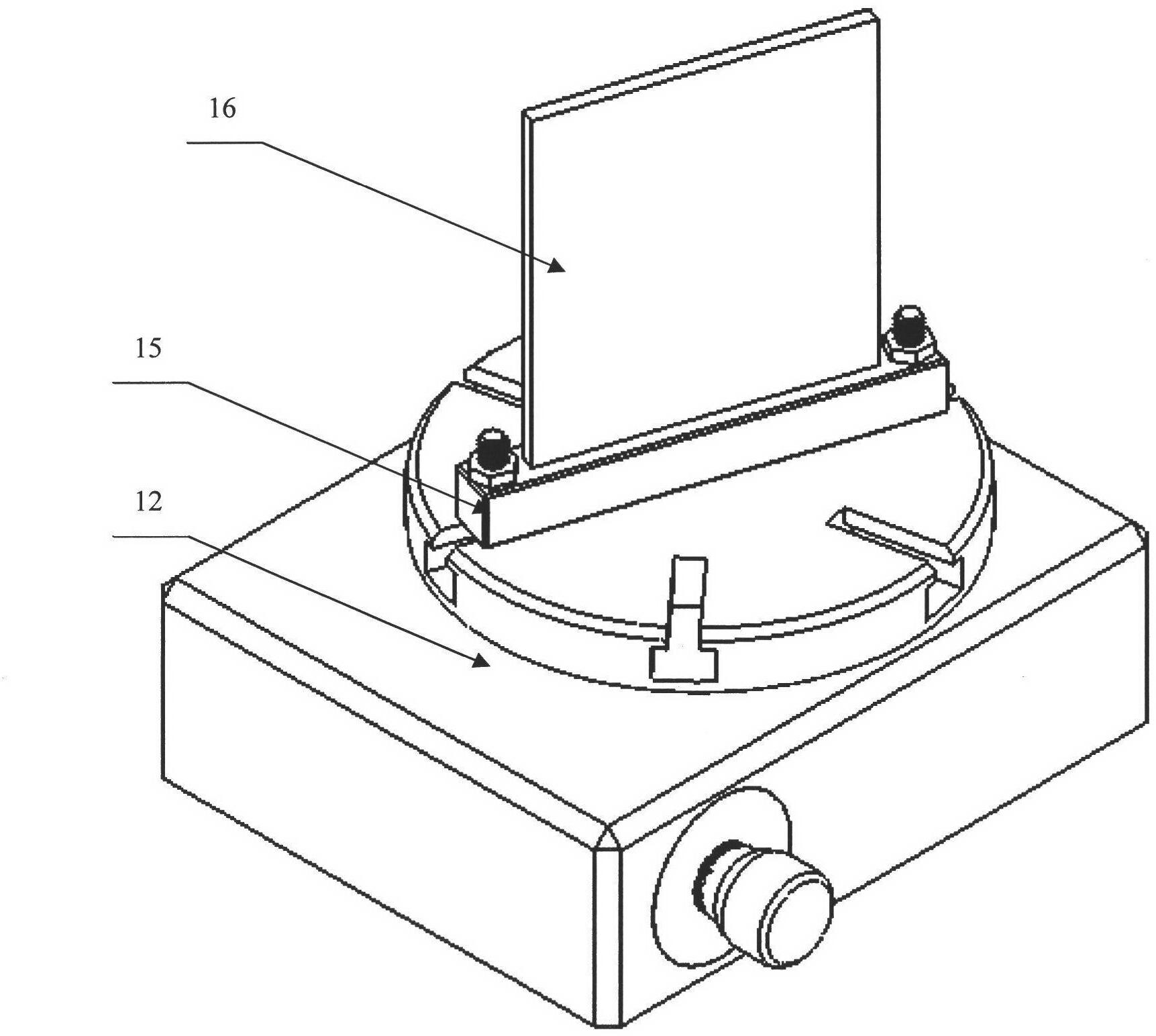 Three-freedom-degree automobile wheel positioning parameter three-dimensionalal visual flexible detection system