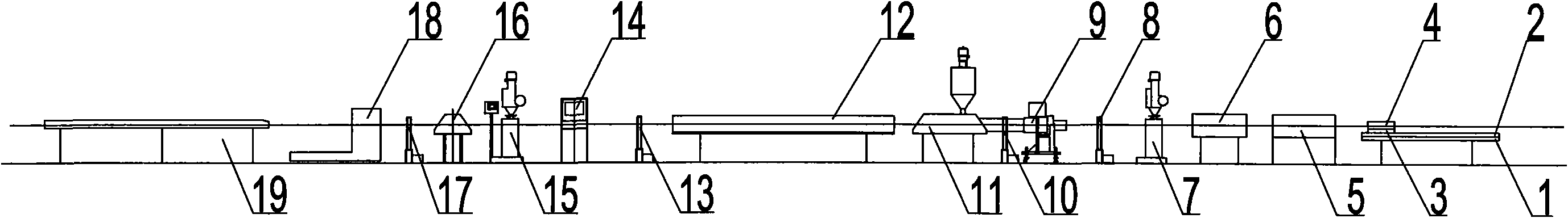 Production process and production device of plastic-coated thick-wall metal pipes