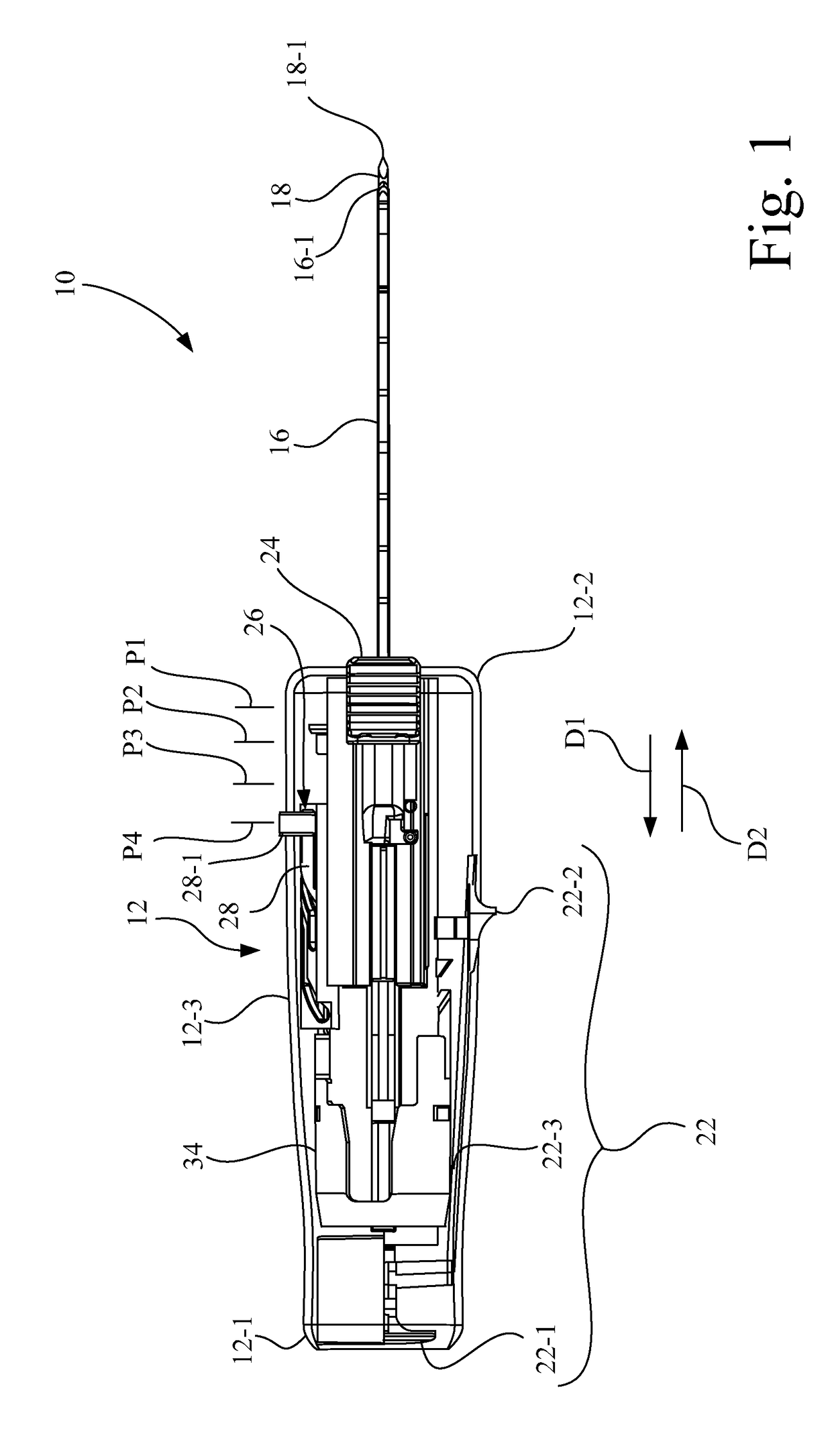 Core needle biopsy device