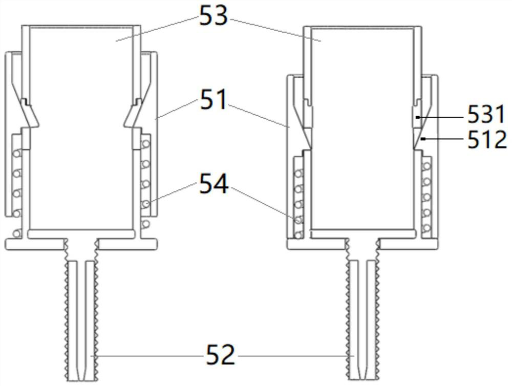 Water rocket pressure-operated interstage locking-separating device