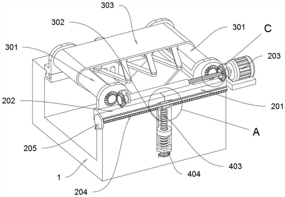 Automatic sorting device for logistics goods