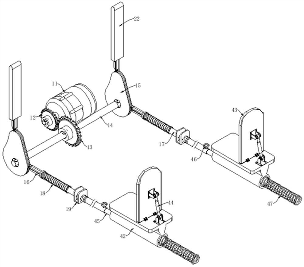 Leg movement device for lower limb arteriosclerosis obliterans