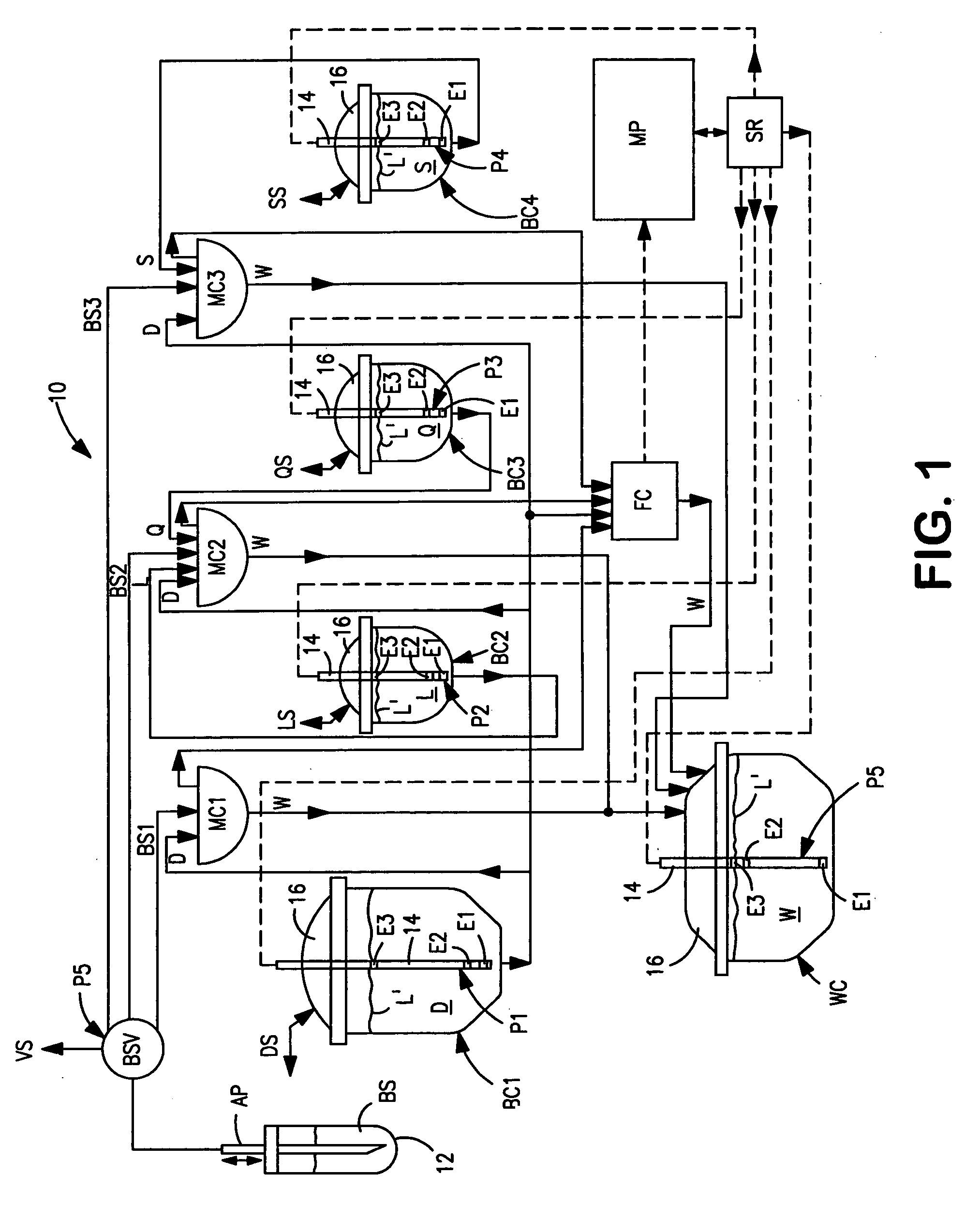 Method and apparatus for detecting liquid levels in liquid-storage containers