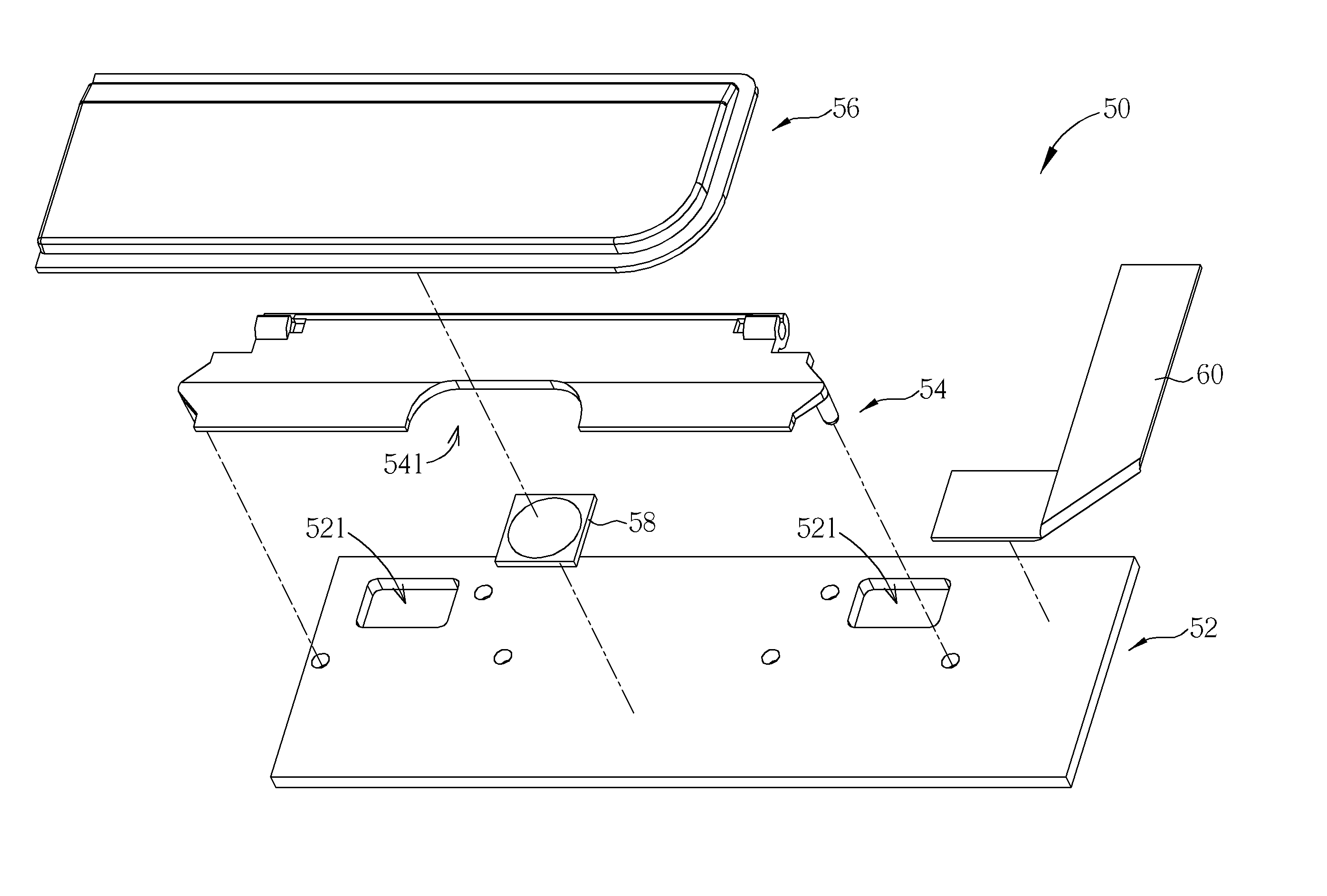 Input device with swing operation