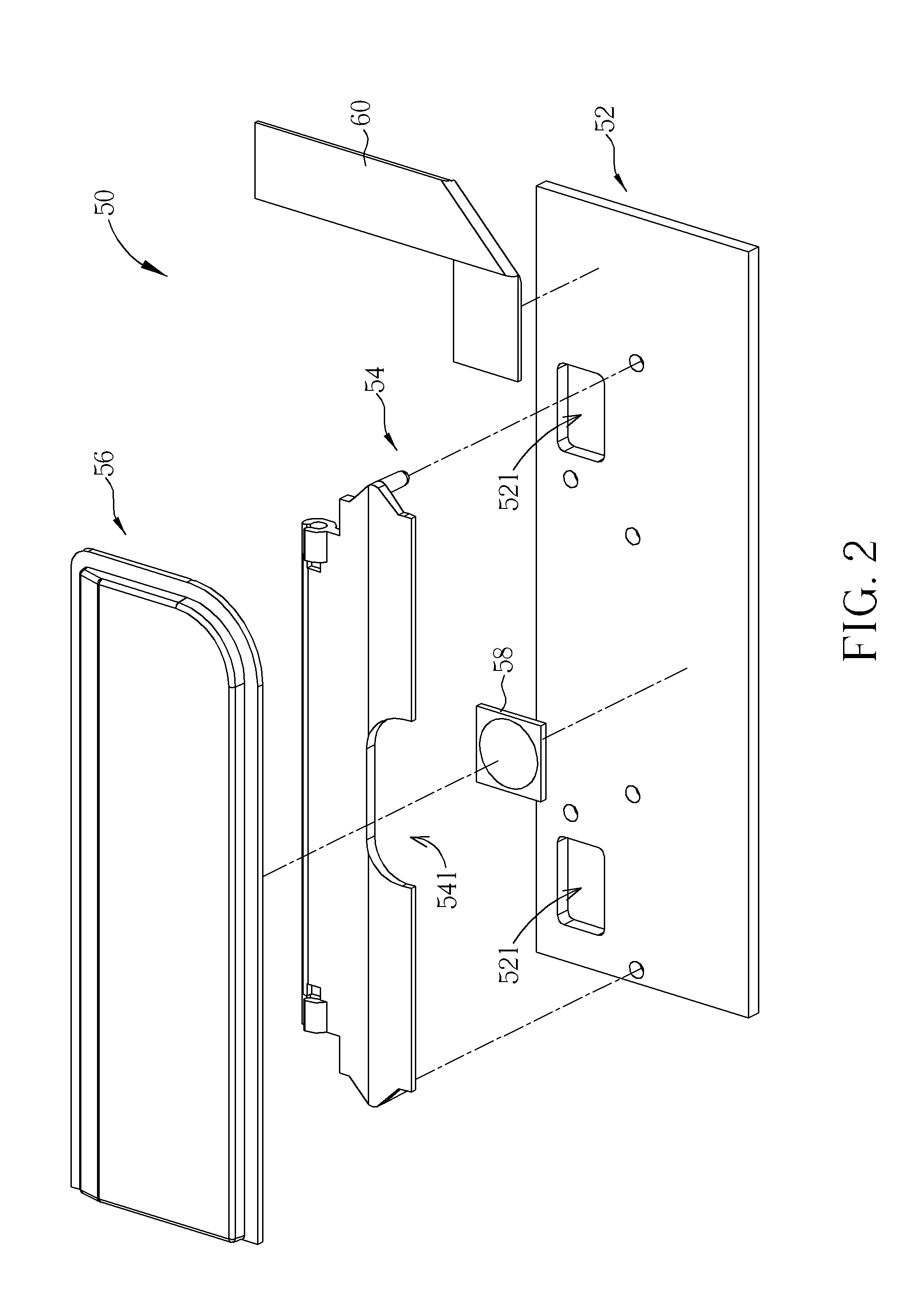 Input device with swing operation