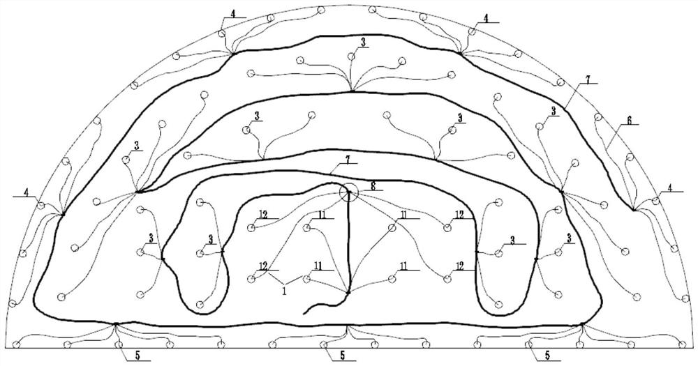 A construction method of micro-differential networking outside the hole for vibration-reducing blasting of underground excavation tunnels