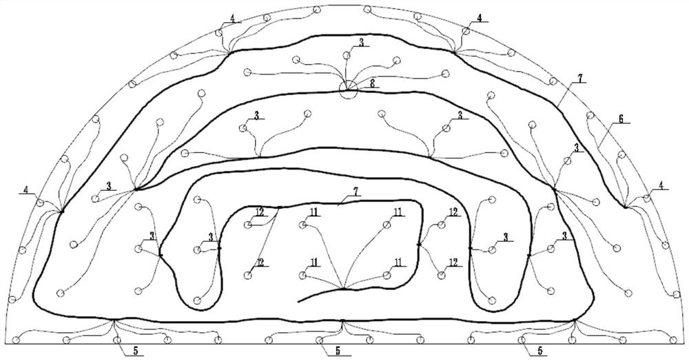 A construction method of micro-differential networking outside the hole for vibration-reducing blasting of underground excavation tunnels