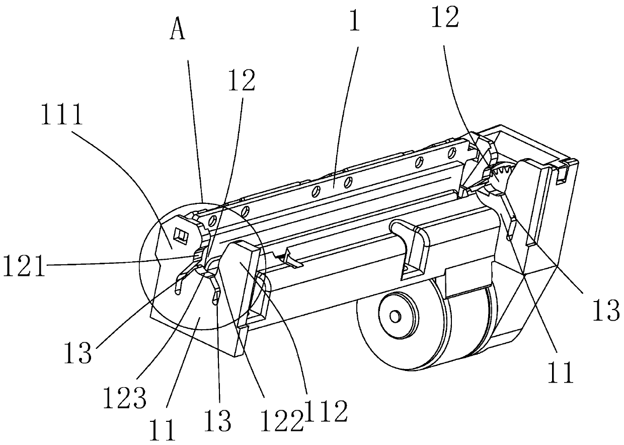 Printer core, fixing mechanism of rubber roller shaft sleeve of printer core and thermal printer