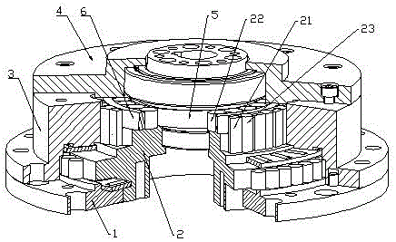 Bearing reducer center wheel shell