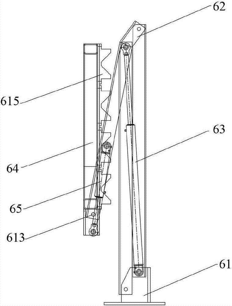 Cabin opening type ammunition decomposition truck