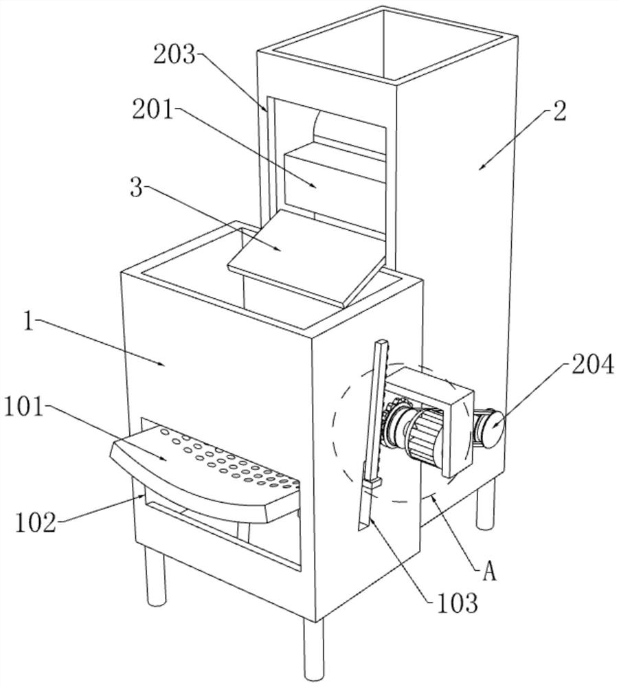 Pre-screening device for selected feed coal of coking coal