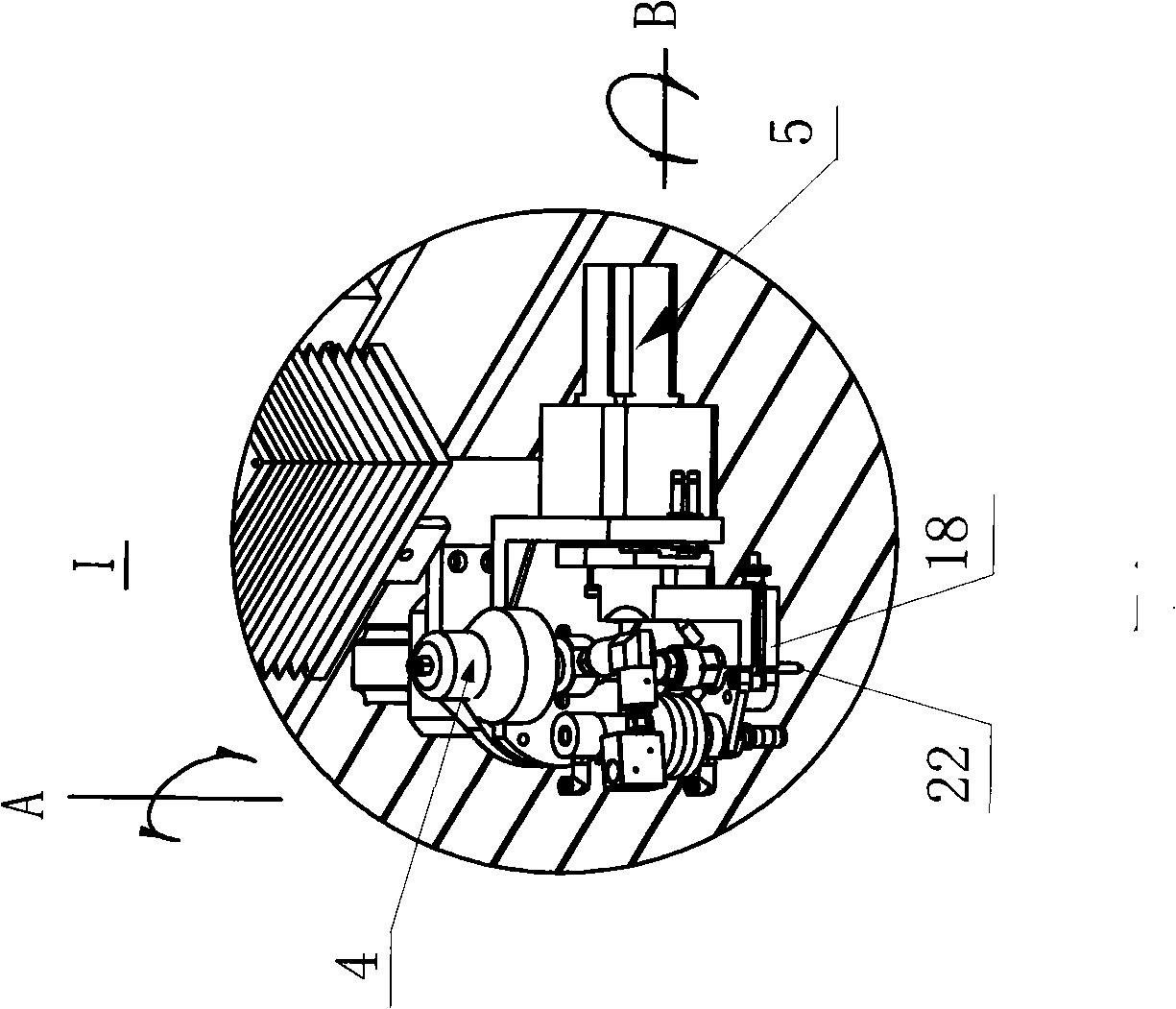 Numerical control five-axle linkage super-high pressure water jet cutting machine