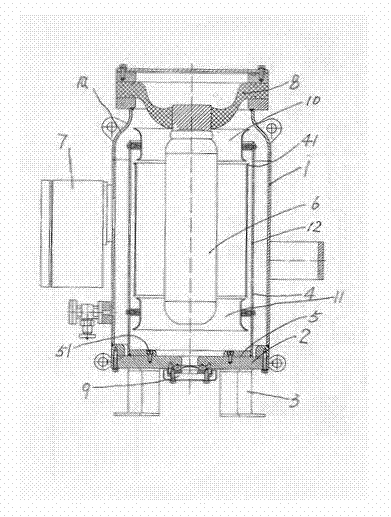 Dividing type electronic voltage transformer of single-phase capacitor