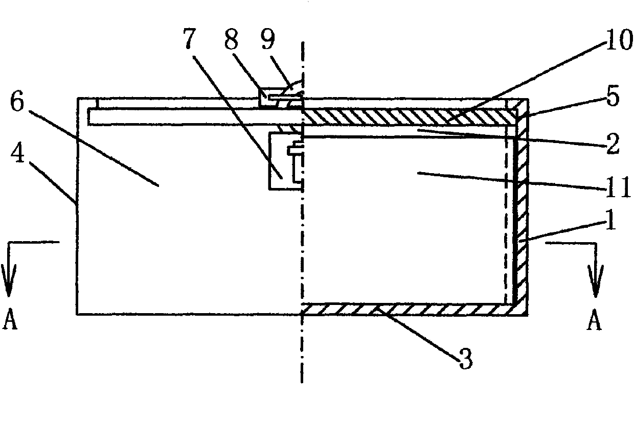 Horizontal banker's bill deposit box