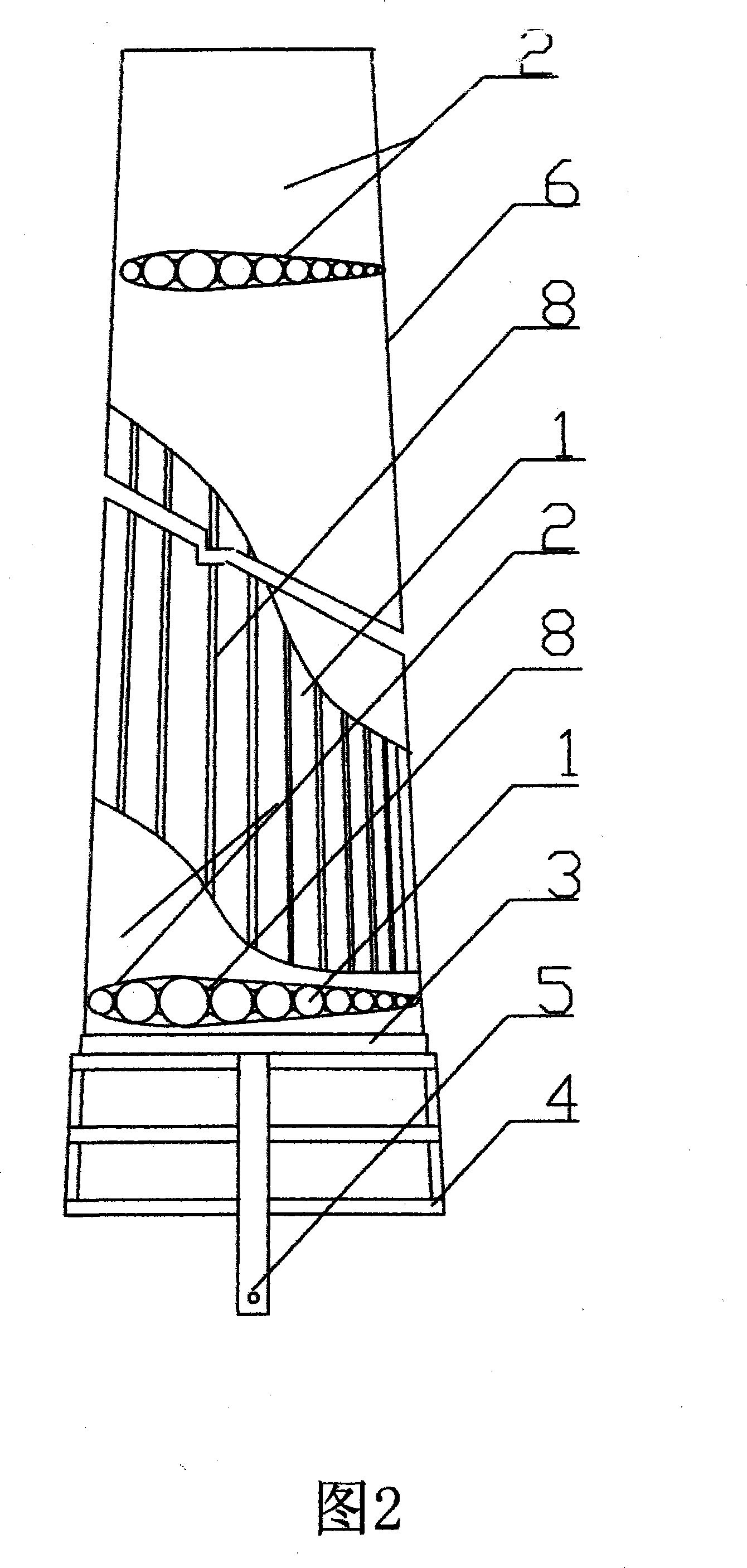 Inflatable skeleton structure blade