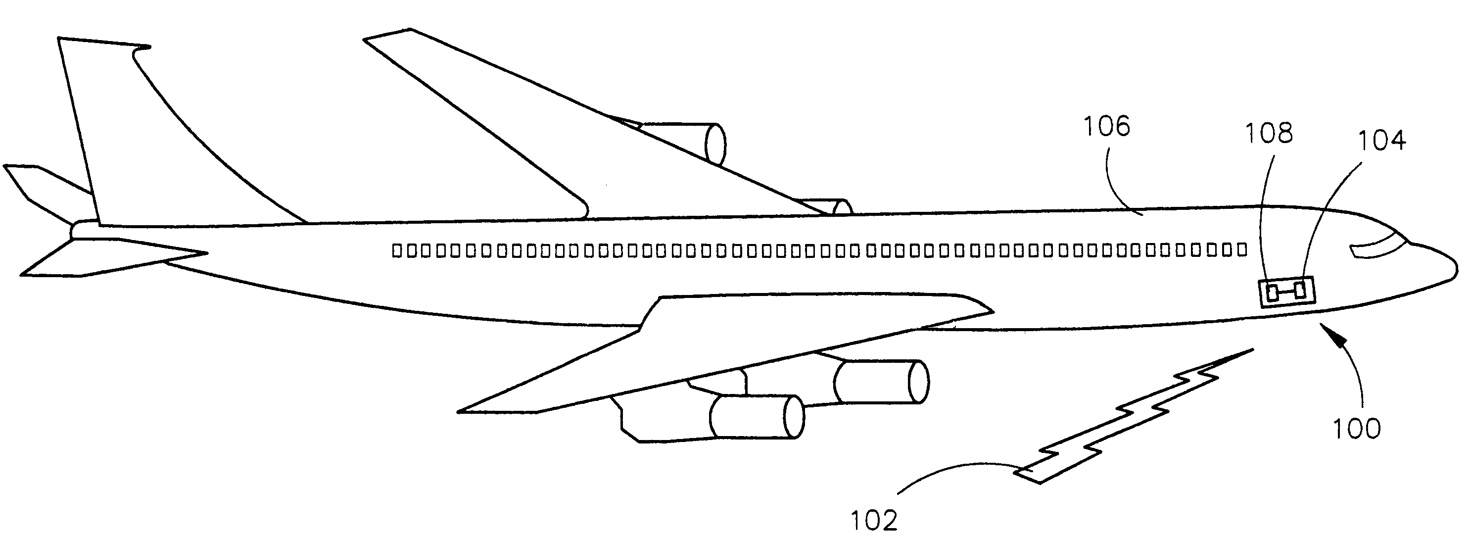 Centralized HIRF detection system