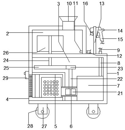 A paint spraying device for decoration