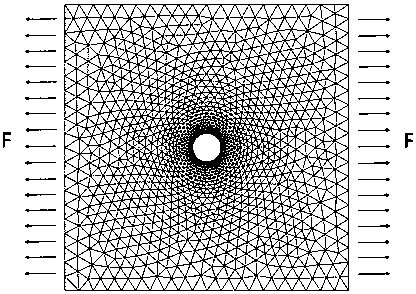 Solid deformation interface calculation method considering liquid surface tension