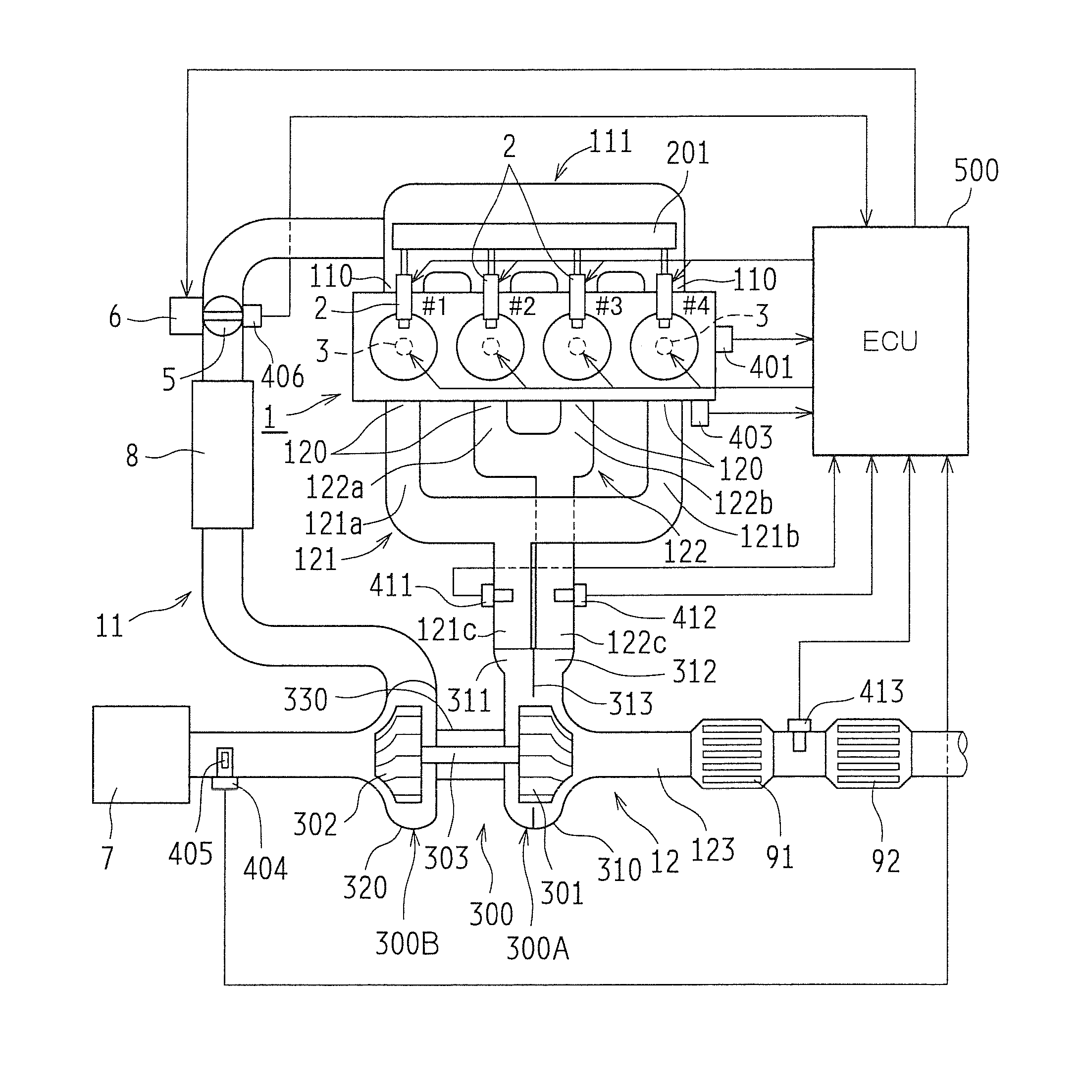 Supercharger-equipped internal combustion engine