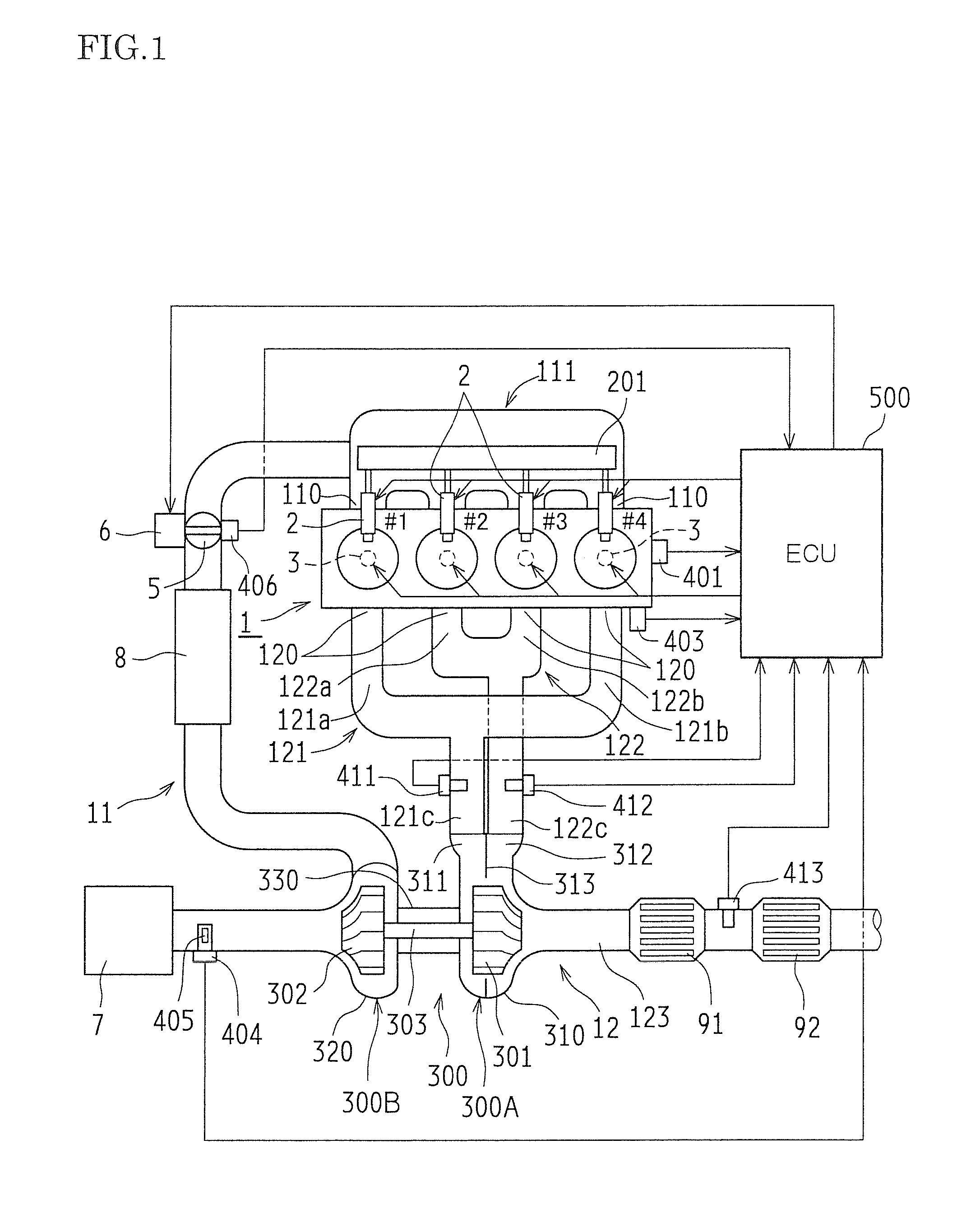 Supercharger-equipped internal combustion engine