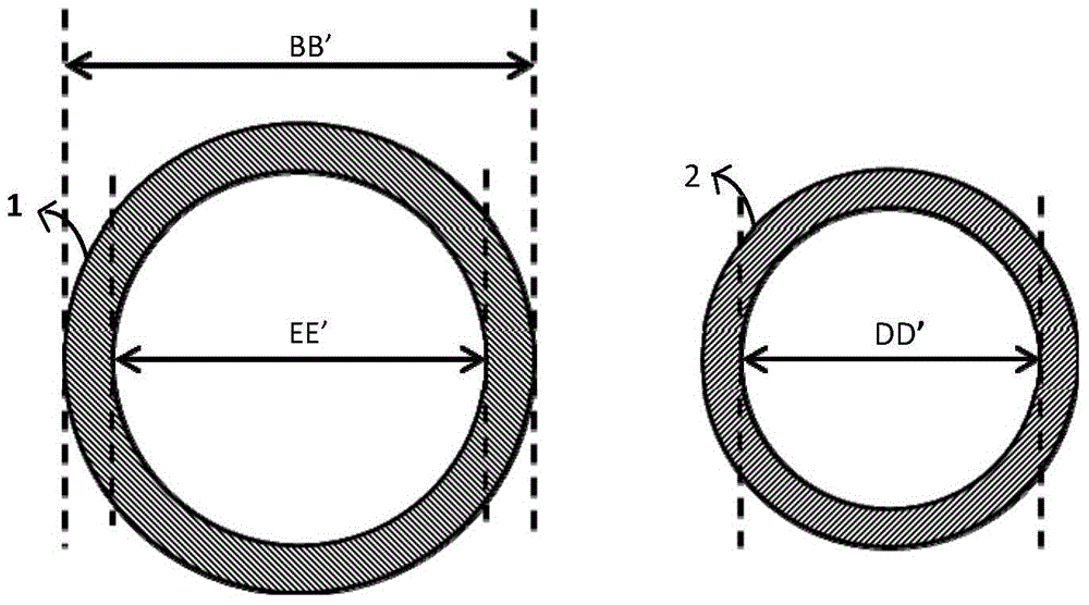 Two-material hollow casing pipe for separating primary respiratory tract epithelial cells