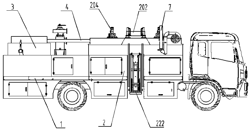 Pavement comprehensive maintenance vehicle