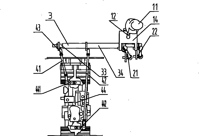 Walking operation apparatus of sliding steering loader