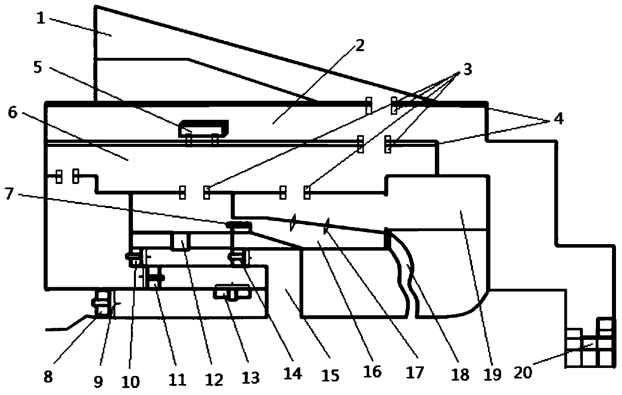 Sewage plant scum separation treatment apparatus