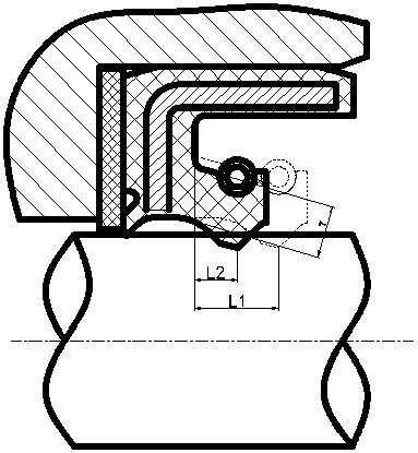 Assembled half-exposed framework high-pressure seal ring