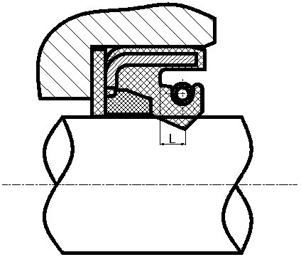 Assembled half-exposed framework high-pressure seal ring