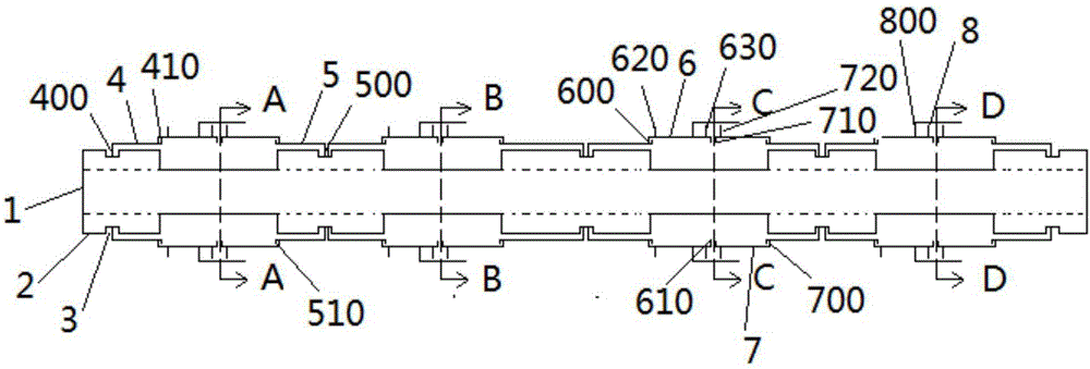 Suspended ground pole and application method thereof