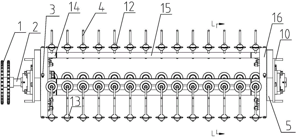 Peanut crushed soil seedling device