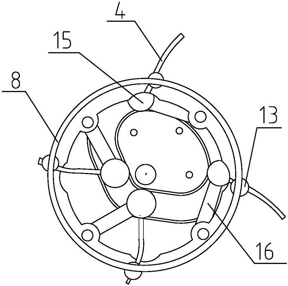 Peanut crushed soil seedling device