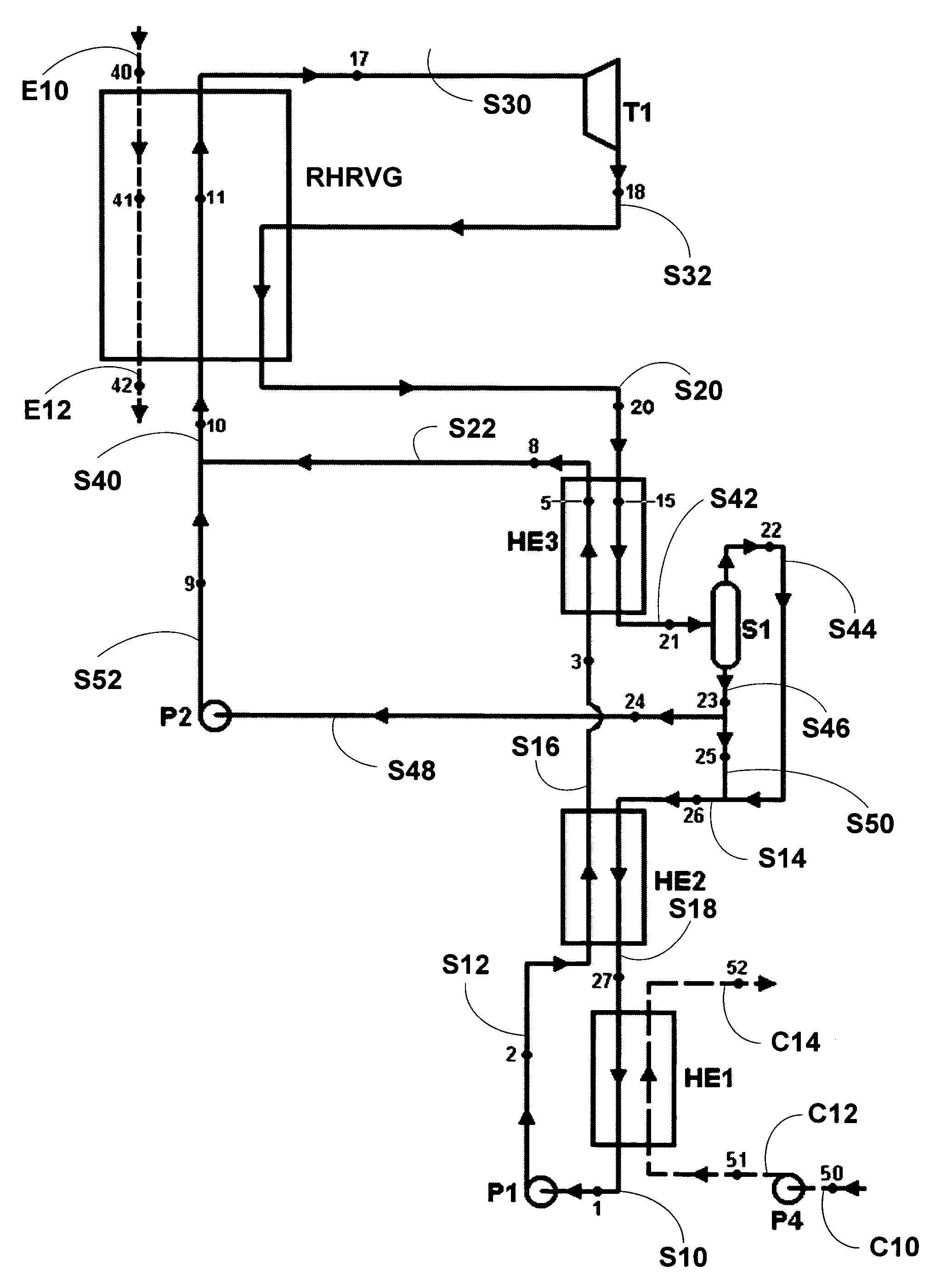 Power system and apparatus utilizing intermediate temperature waste heat