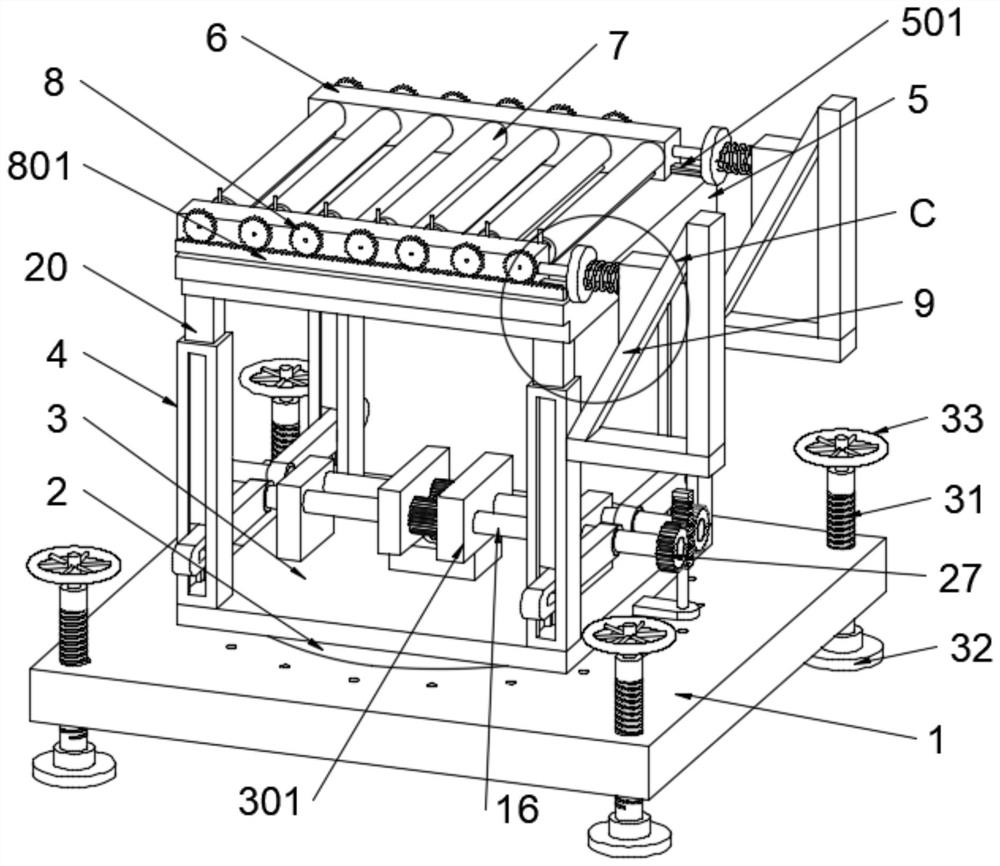 Rotary roller elevator capable of achieving stable transmission