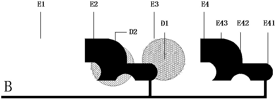 Digital micro-current chip electrode configuration for single drop transportation