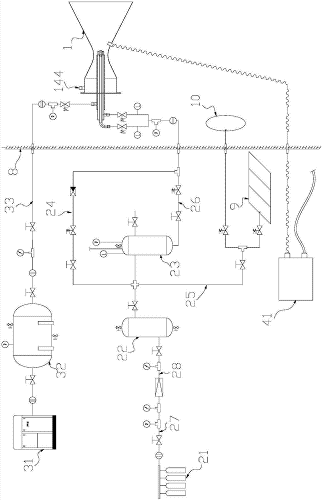 Fuel supply system and real fire simulation generation device