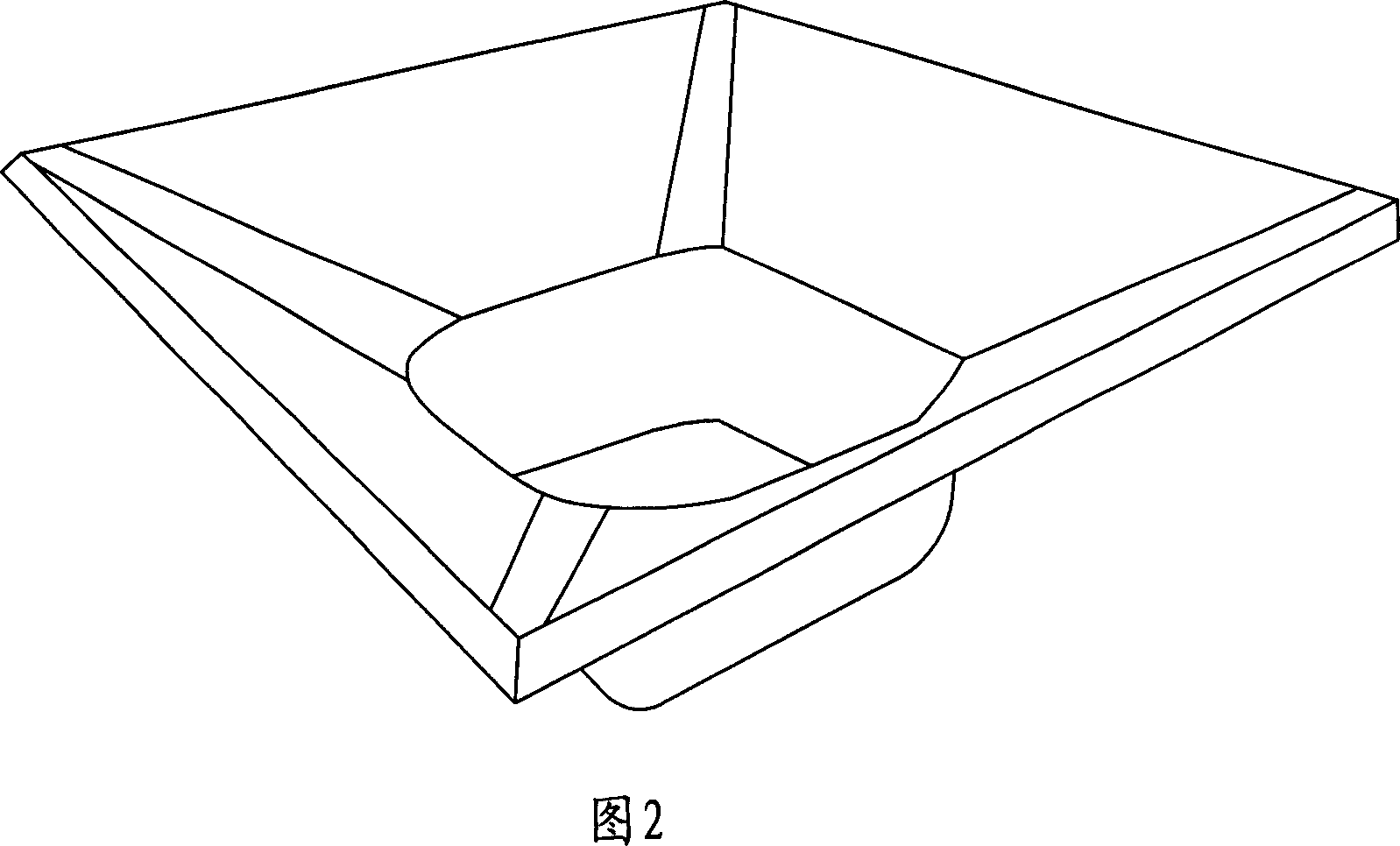 Glass footbath and making method thereof