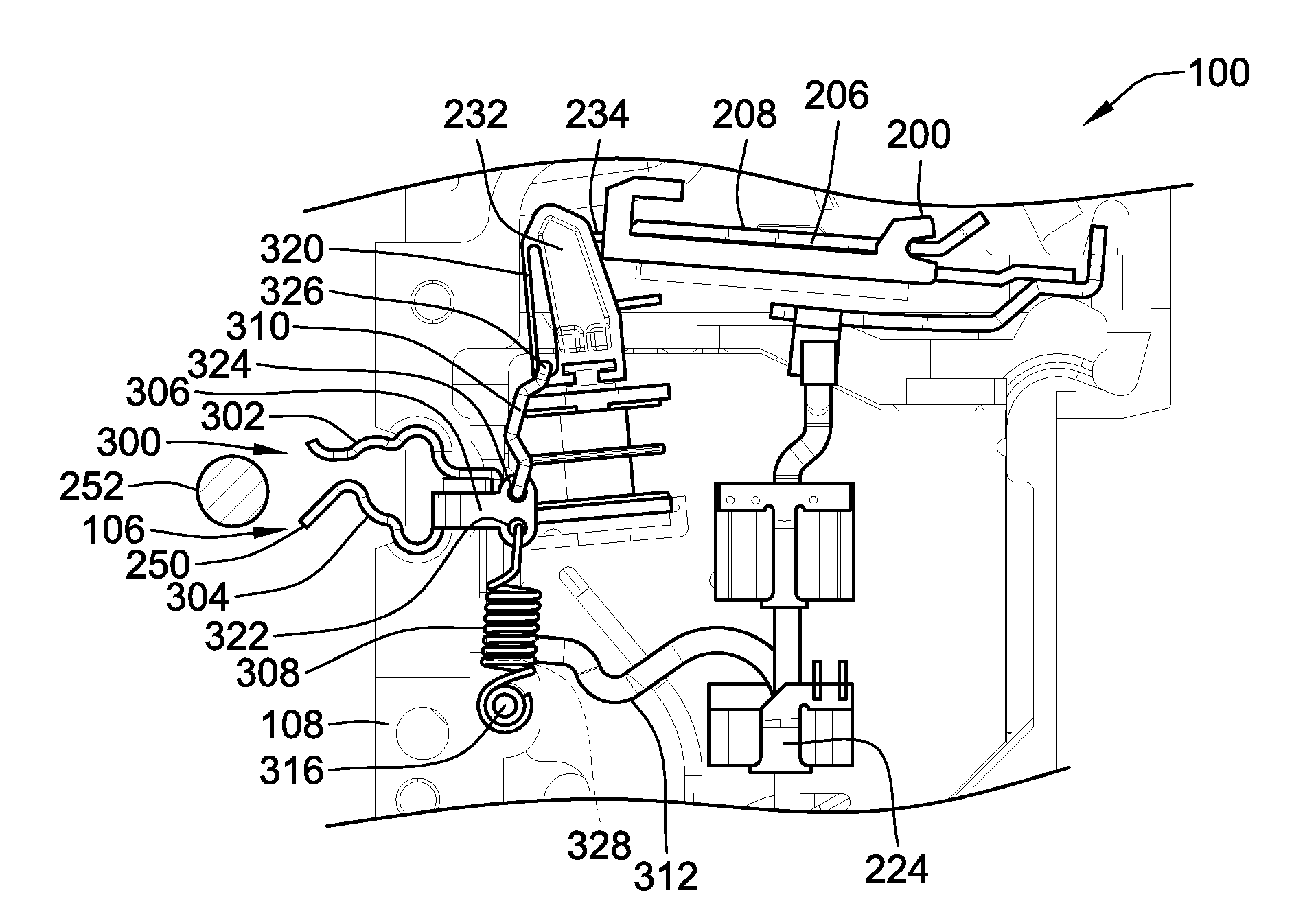 Circuit breaker with plug on neutral connection lock-out mechanism