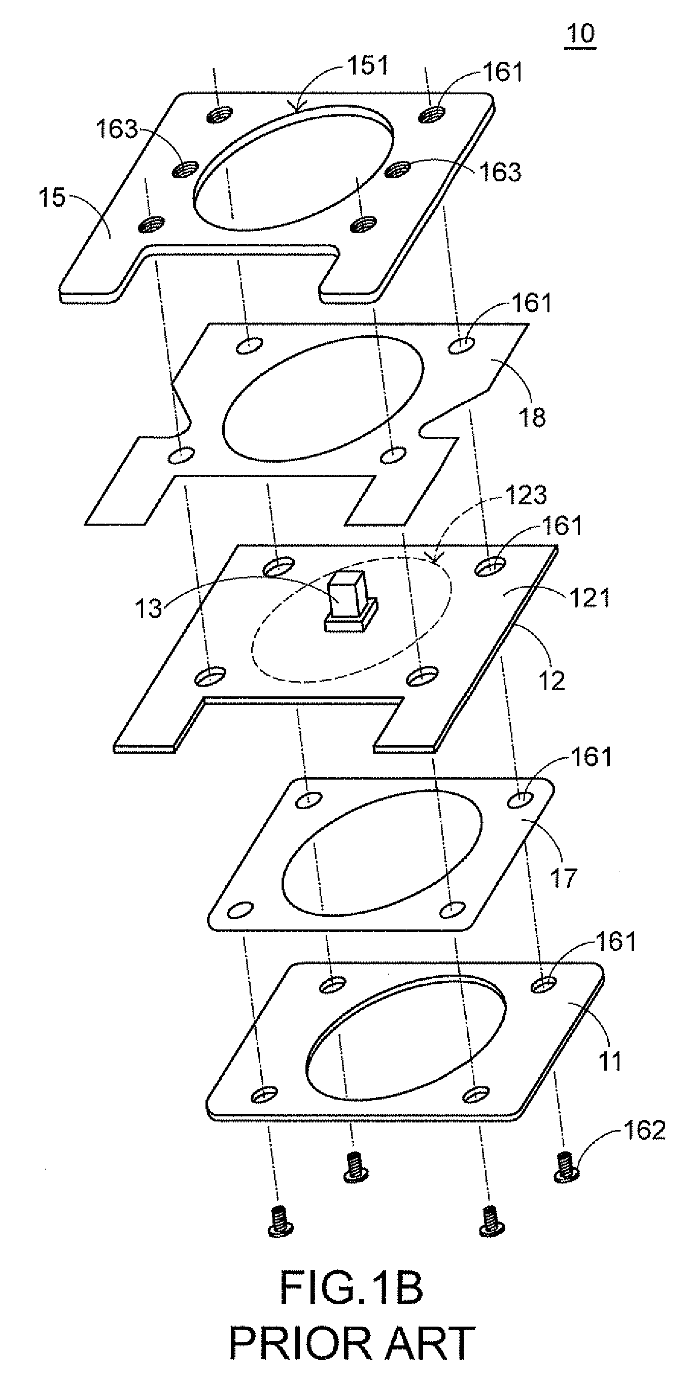 Stress sensor and electronic device with same