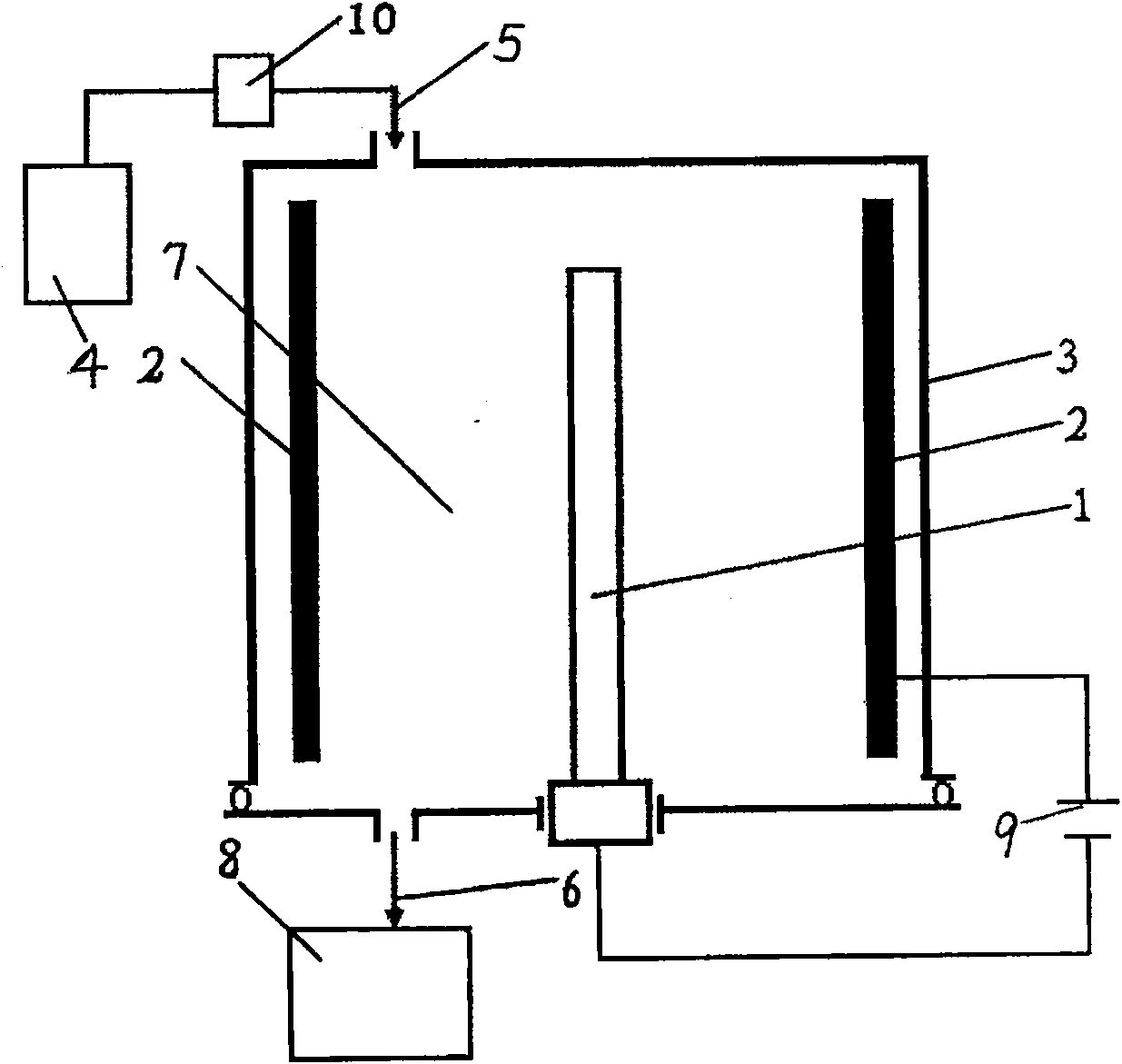 Method for preparing metallic titanium by TiCl4 vacuum glow discharge