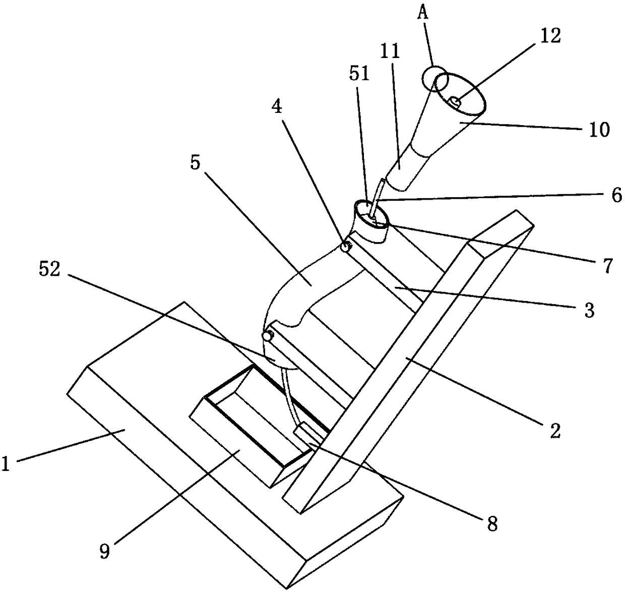 Metal bent pipe rust removal device and method thereof