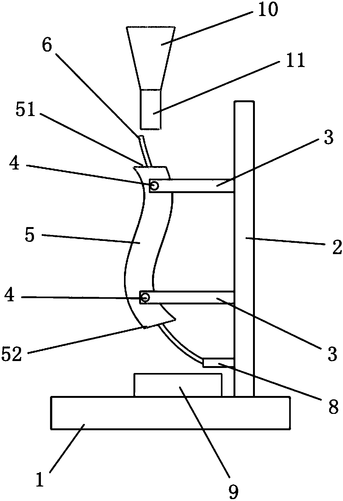 Metal bent pipe rust removal device and method thereof