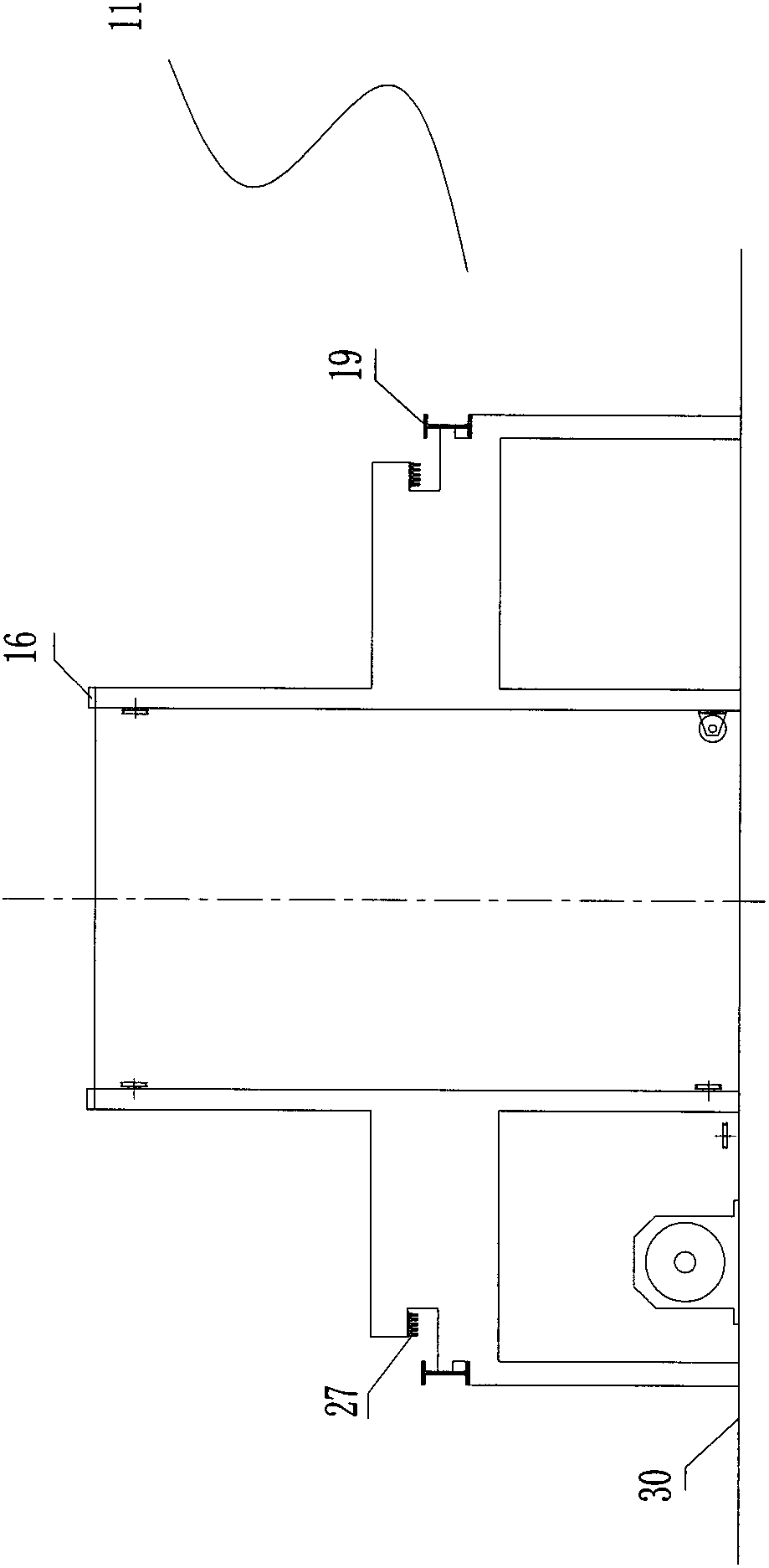 Stage board rotating device of butterfly-shaped stage