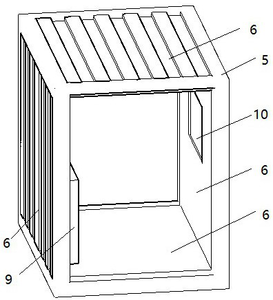 Fabricated living cabin and construction mode